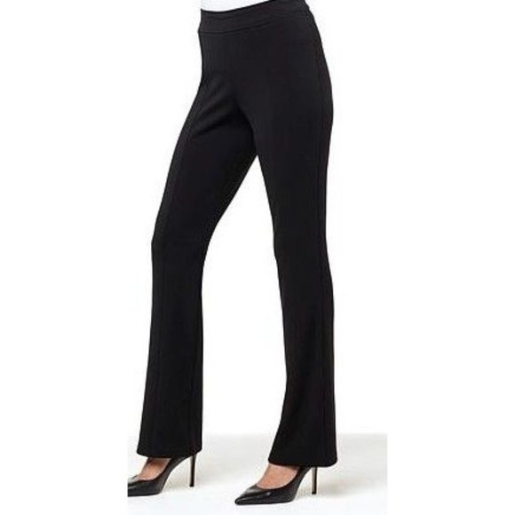 IMAN Global Chic Secret Smooth Pull-On Bootcut Pant 799-986 Black SP - Picture 1 of 1